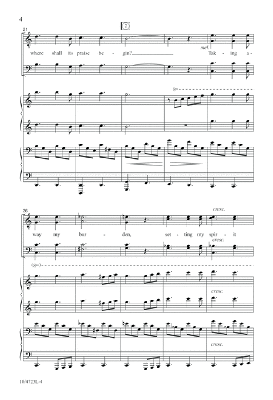 Wonderful Grace of Jesus TTBB scores gallery preview page 4