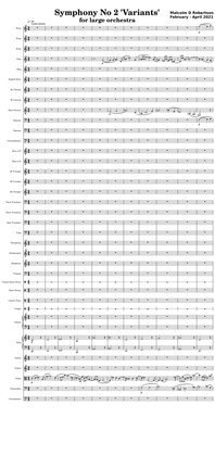 Symphony No 2 'Variants' for Large Orchestra