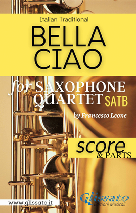 Book cover for Bella Ciao - Saxophone Quartet (parts & score)