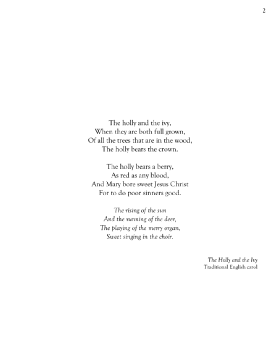 The Holly and the Ivy Piano Solo scores gallery preview page 2
