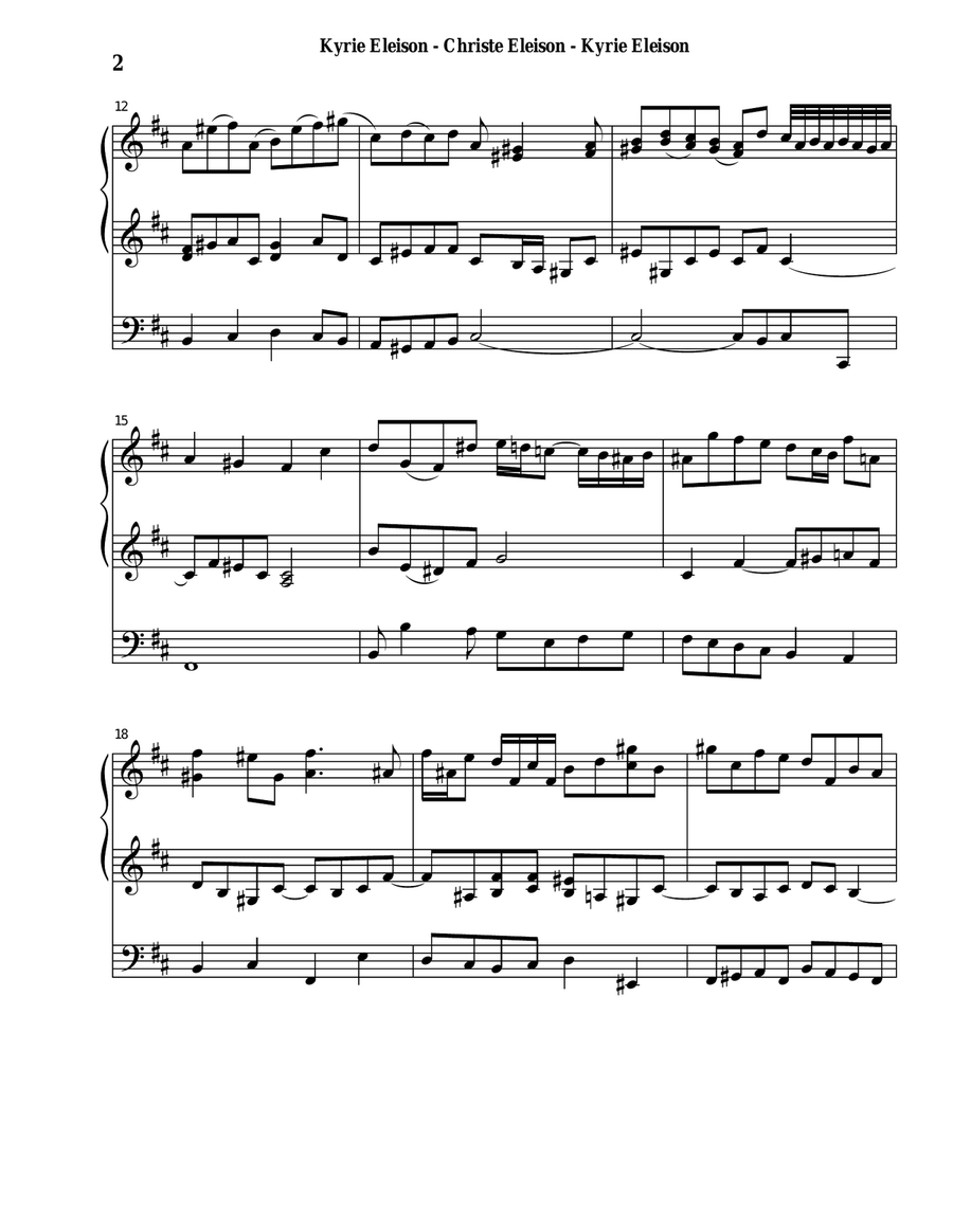 MASS in b-minor, BWV 232 MASS in b-minor, BWV 232 Organ Solo scores gallery preview page 2