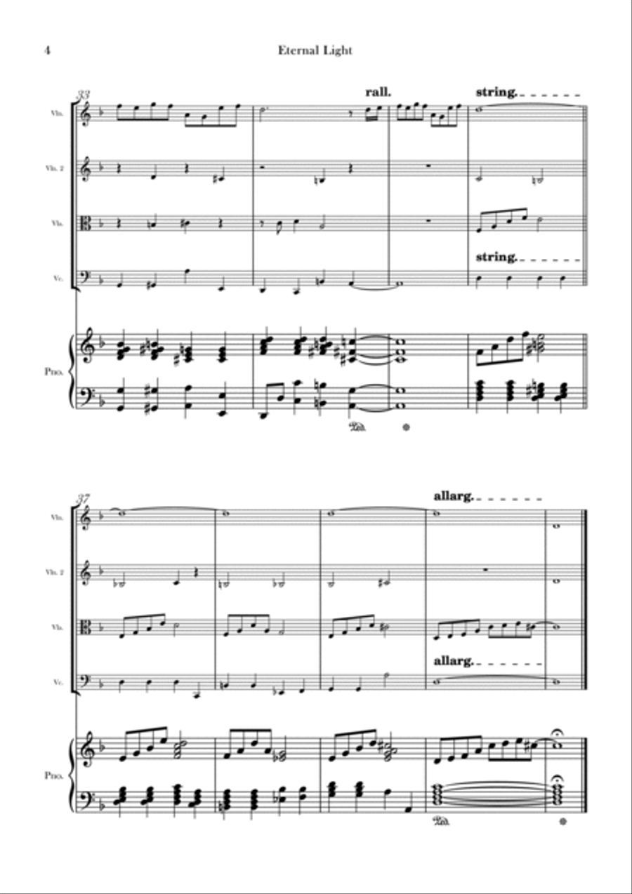 Eternal Light String Quartet scores gallery preview page 4