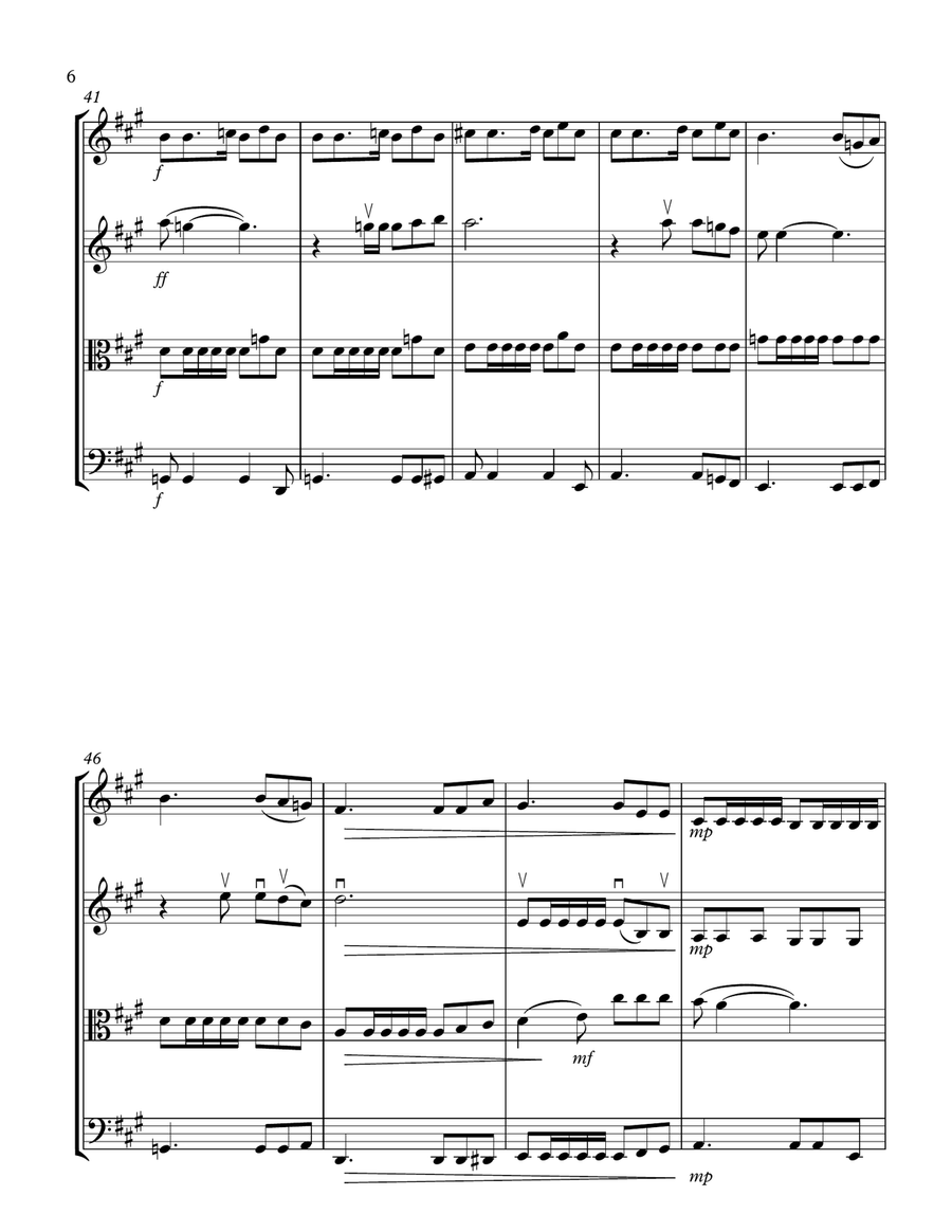 Happy Xmas (war Is Over) String Quartet scores gallery preview page 6
