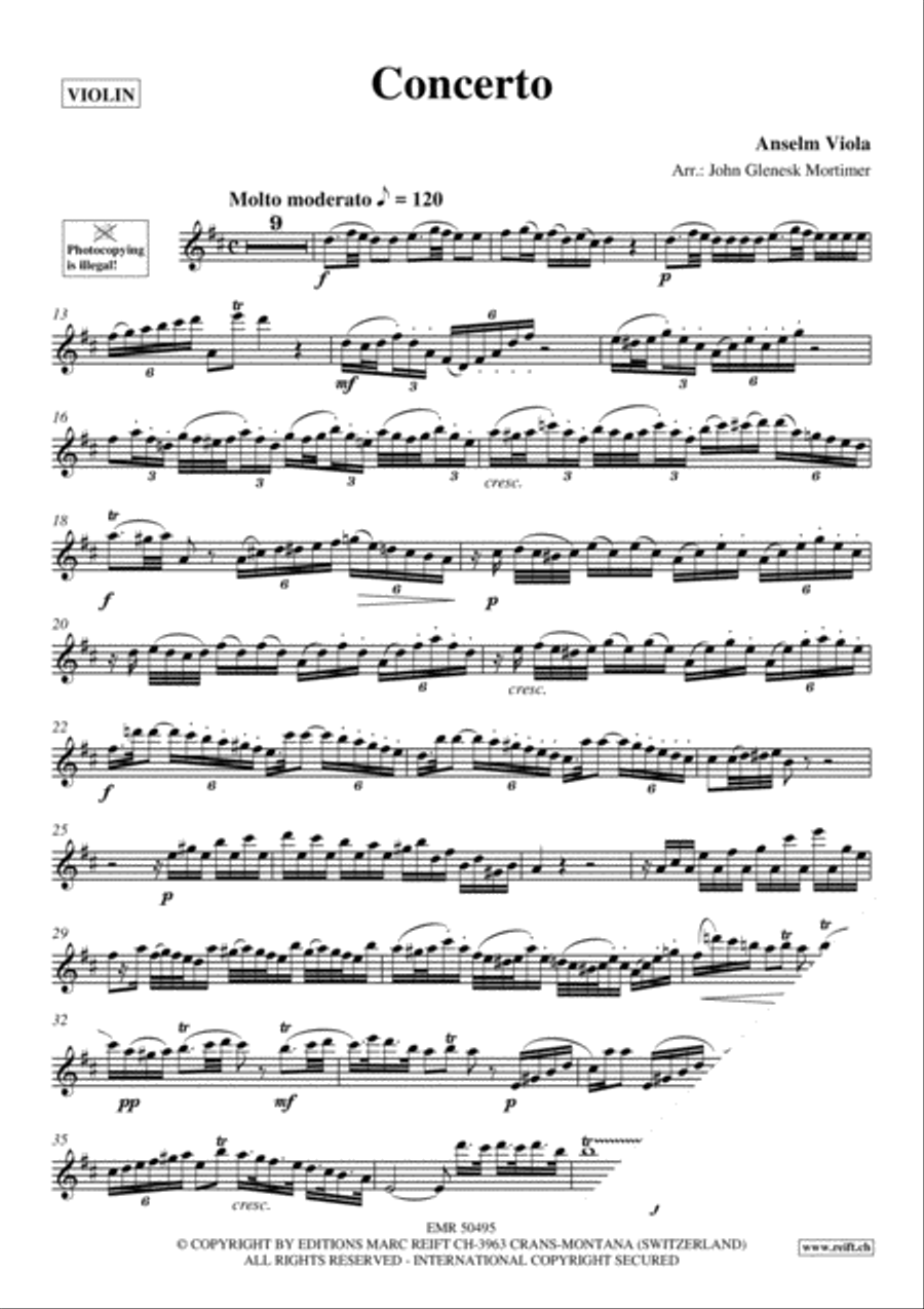 Concerto Violin Solo scores gallery preview page 3