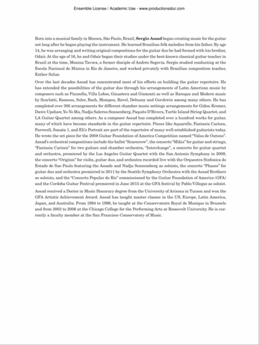 One 4 All 4 One Guitar Ensemble scores gallery preview page 2