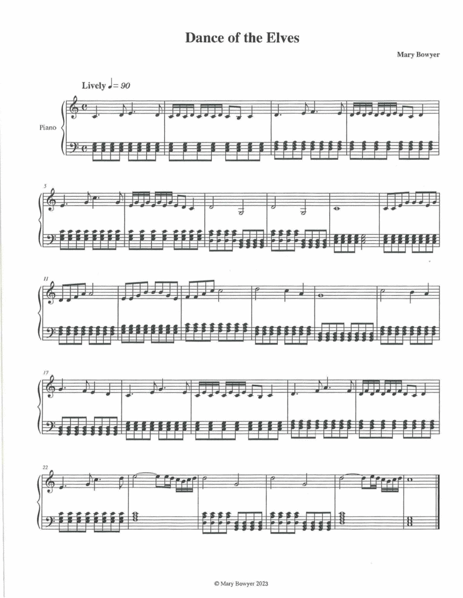 Dance of the Elves Piano Method scores gallery preview page 1