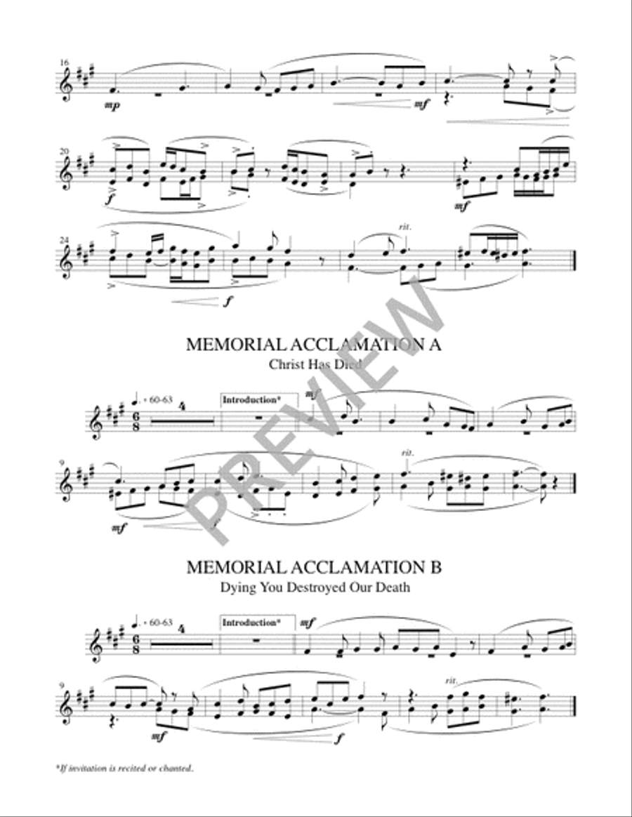 Mass of the Angels and Saints - Brass edition Handbell Choir scores gallery preview page 9