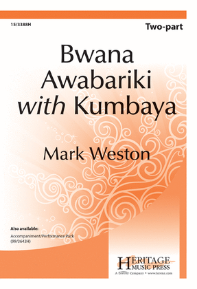 Book cover for Bwana Awabariki with Kumbaya