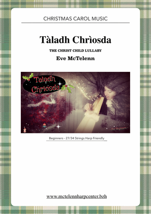 Book cover for Taladh Chriosda / The Christ Child Lullaby - beginner& 27 String Harp | McTelenn Harp Center