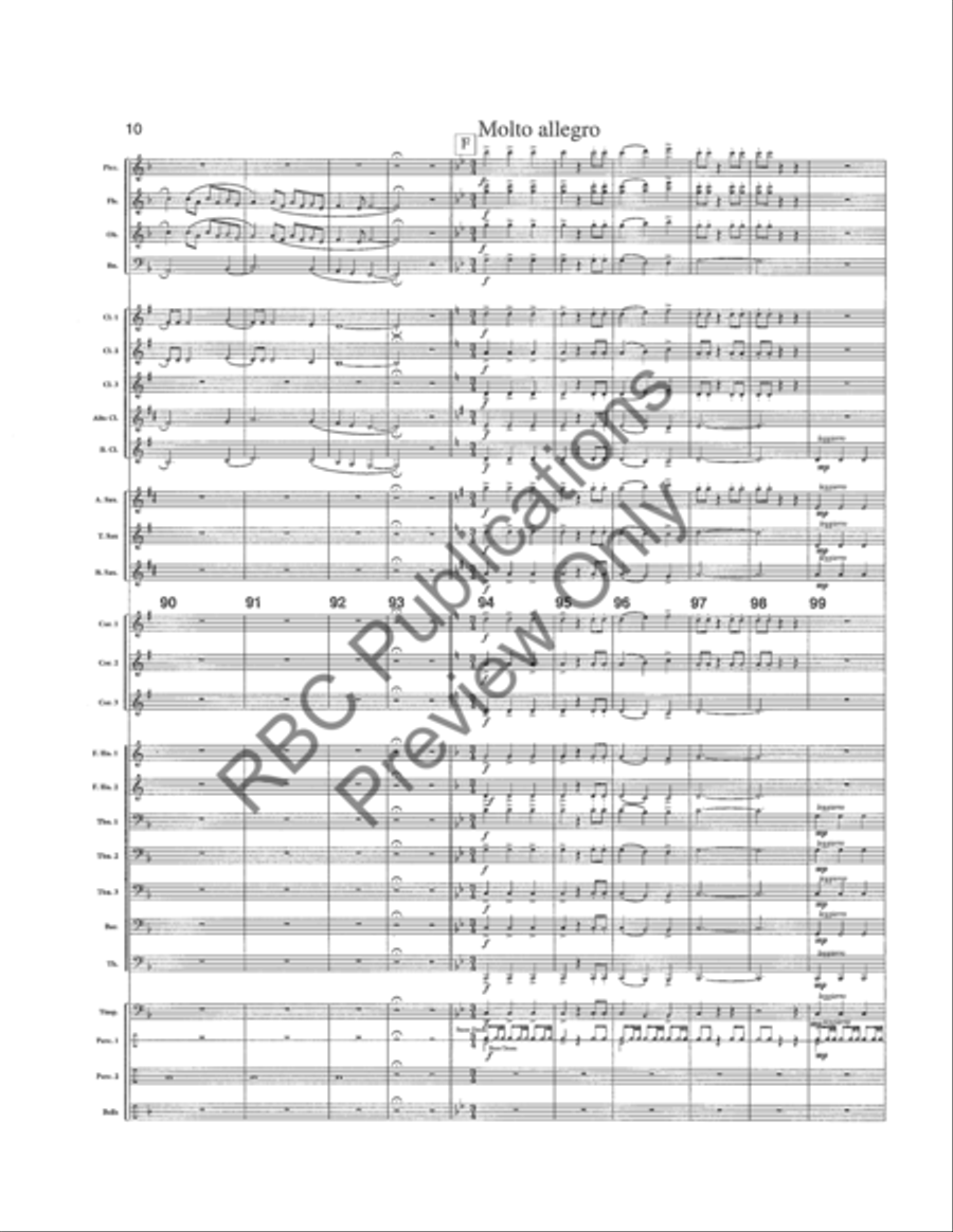Celtic Legend (Score) Celtic Legend (Score) Concert Band scores gallery preview page 13