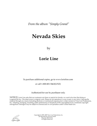 Book cover for Nevada Skies