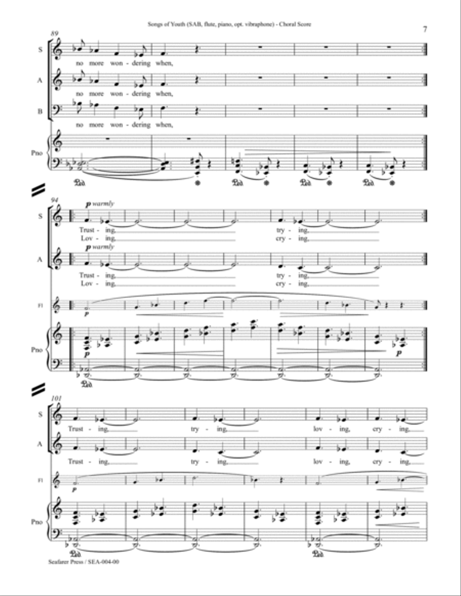 Songs of Youth Songs of Youth 3-Part scores gallery preview page 10