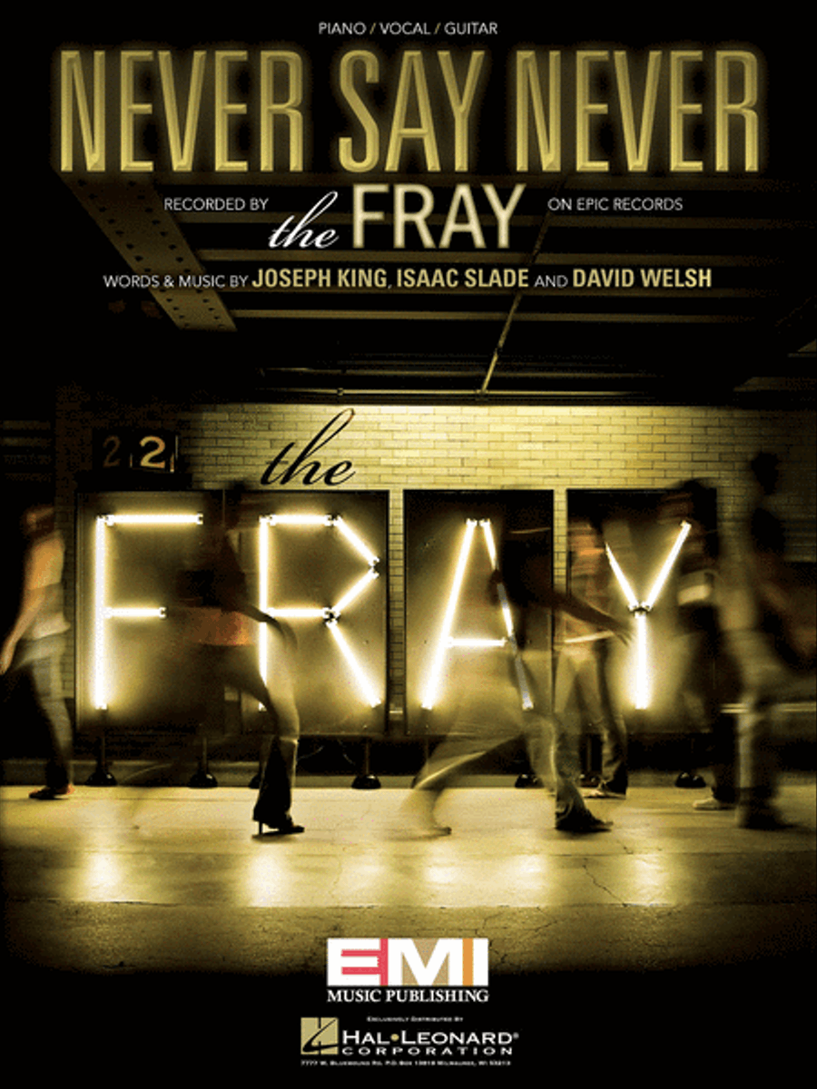 Never Say Never Piano, Vocal, Guitar scores gallery preview page 1