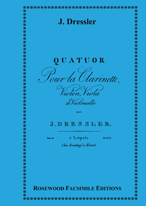 Book cover for Quartet in A, Op. 10