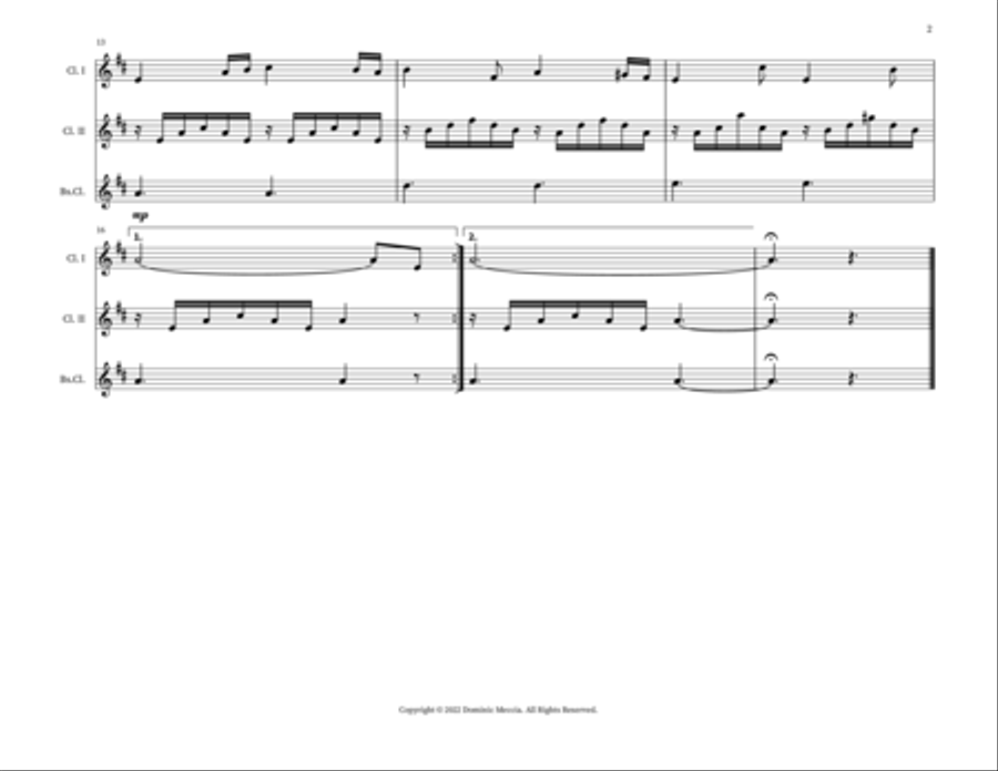 Song Of The Seashore (Hamabe No Uta) Small Ensemble scores gallery preview page 2