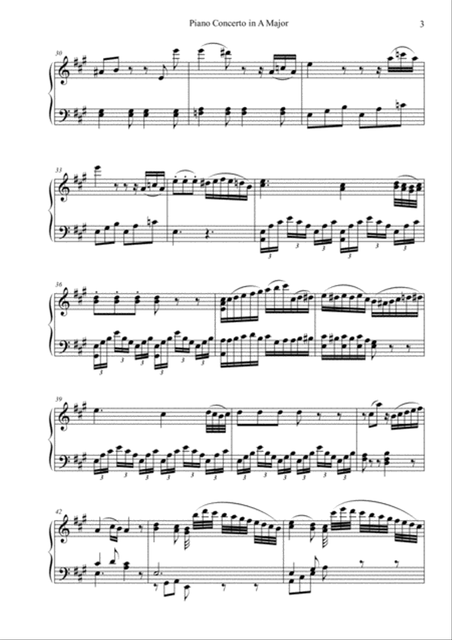 Piano Concerto No. 23 in A Major 