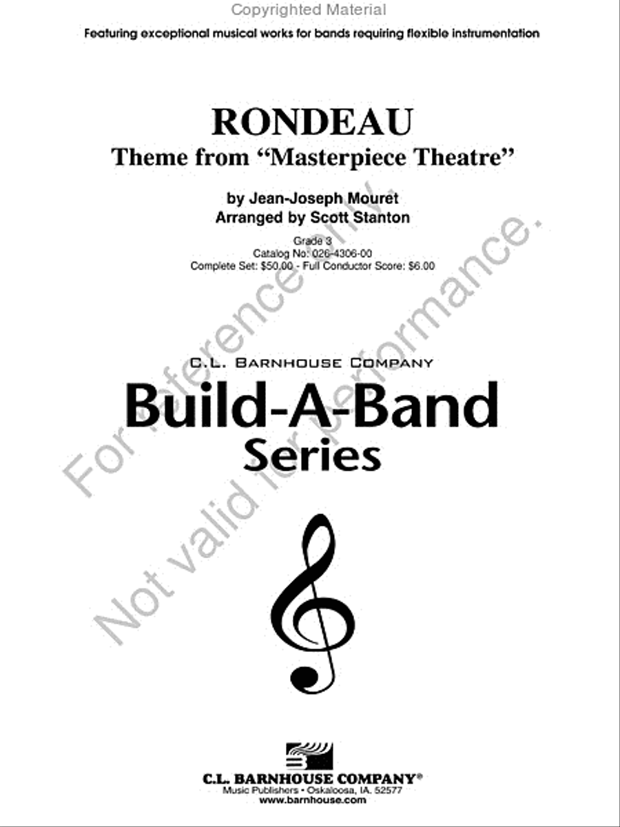Rondeau Rondeau Concert Band scores gallery preview page 2