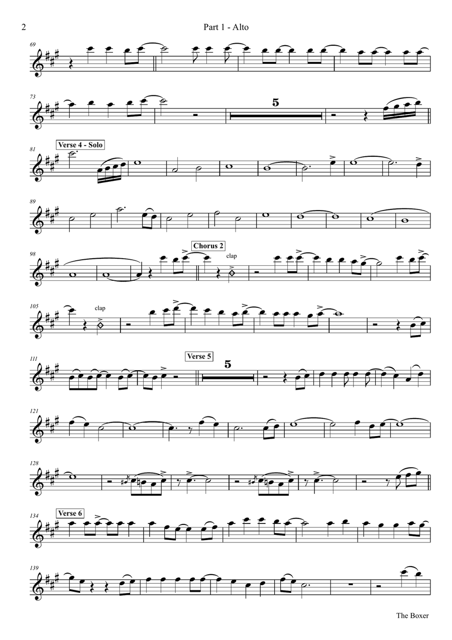 The Boxer Saxophone Quartet scores gallery preview page 6