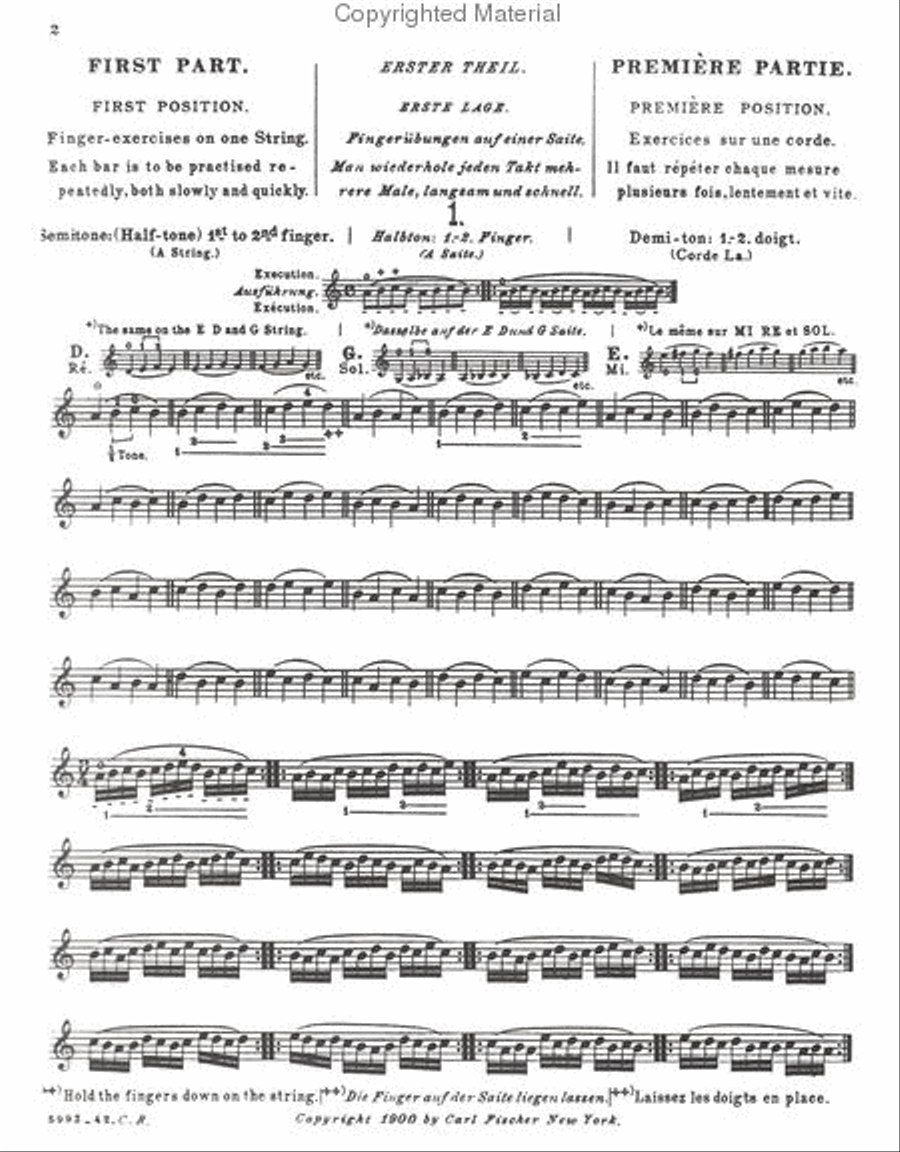 School of Technic Violin scores gallery preview page 2