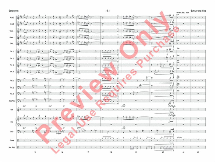Sunset and Vine Jazz Ensemble scores gallery preview page 11