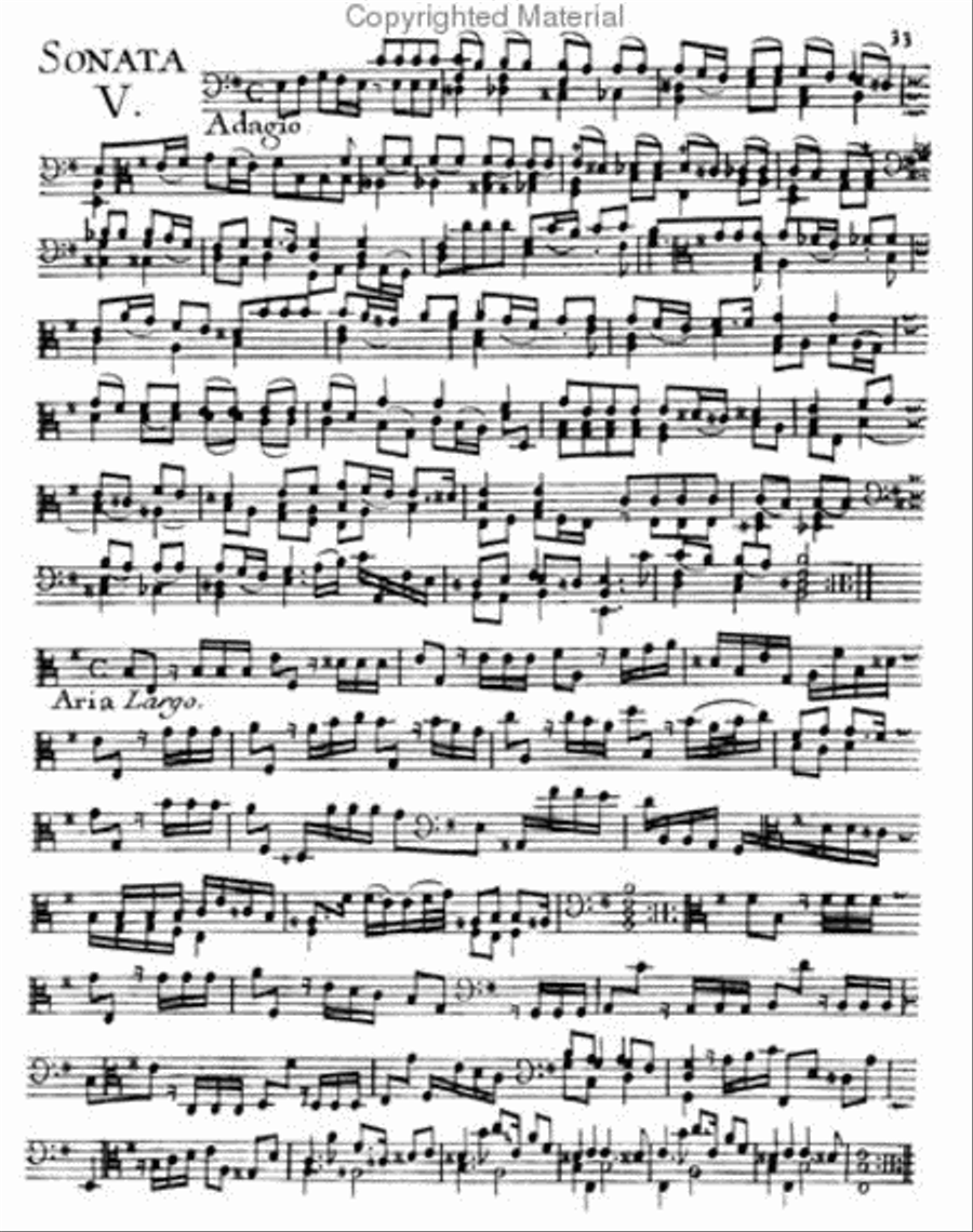 Viola da gamba - advanced pieces - Volume I Viola scores gallery preview page 2