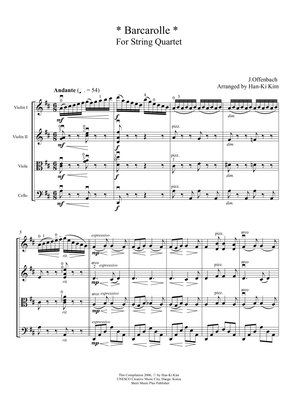 Barcarolle (For String Quartet)