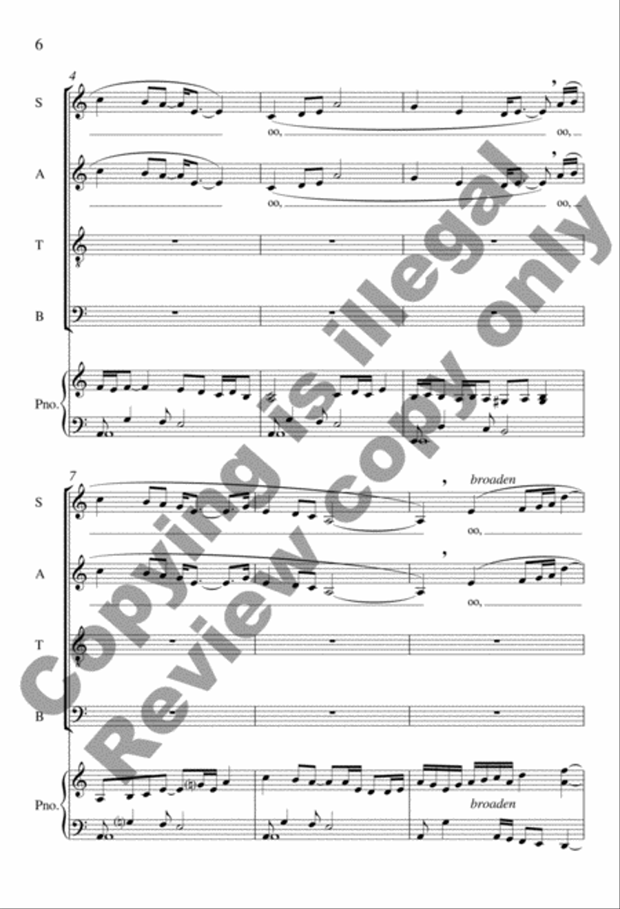 Dream 4-Part scores gallery preview page 5