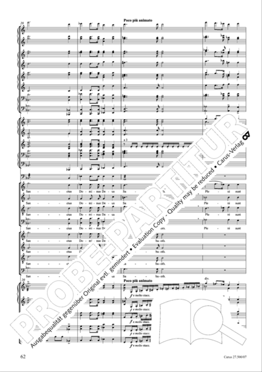 Quattro pezzi sacri Orchestra scores gallery preview page 63
