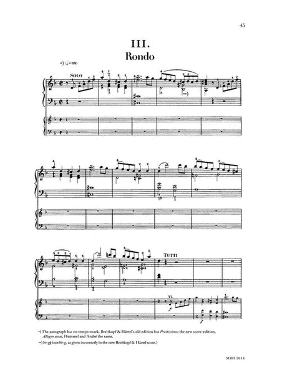 Mozart Concerto No. 20 in D Minor, KV466 Piano Solo scores gallery preview page 5