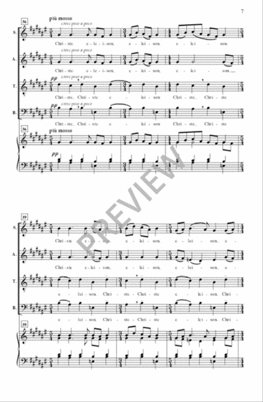 Kyrie (SATB divisi) Kyrie (SATB divisi) Divisi scores gallery preview page 8