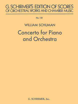 Book cover for Concerto for Piano and Orchestra