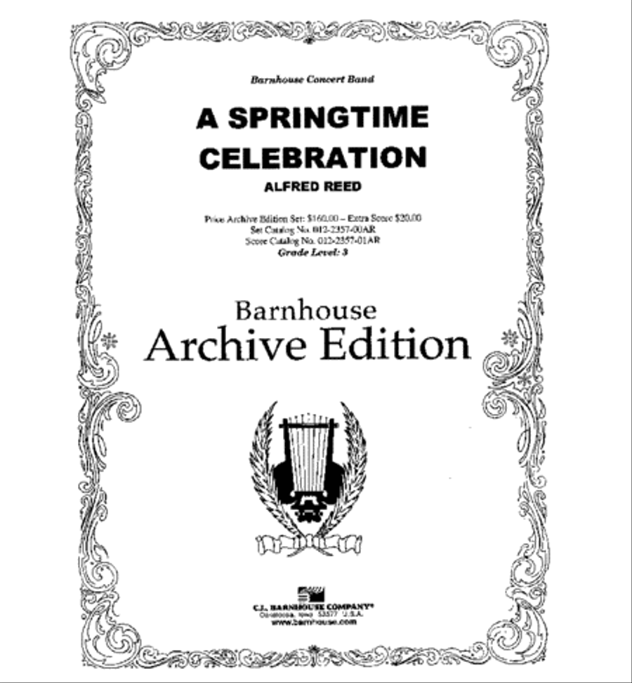 A Springtime Celebration A Springtime Celebration Concert Band scores gallery preview page 2