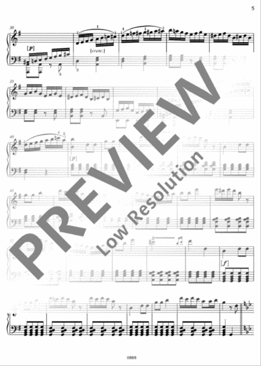 Alla ingharese quasi un Capriccio Piano Solo scores gallery preview page 6