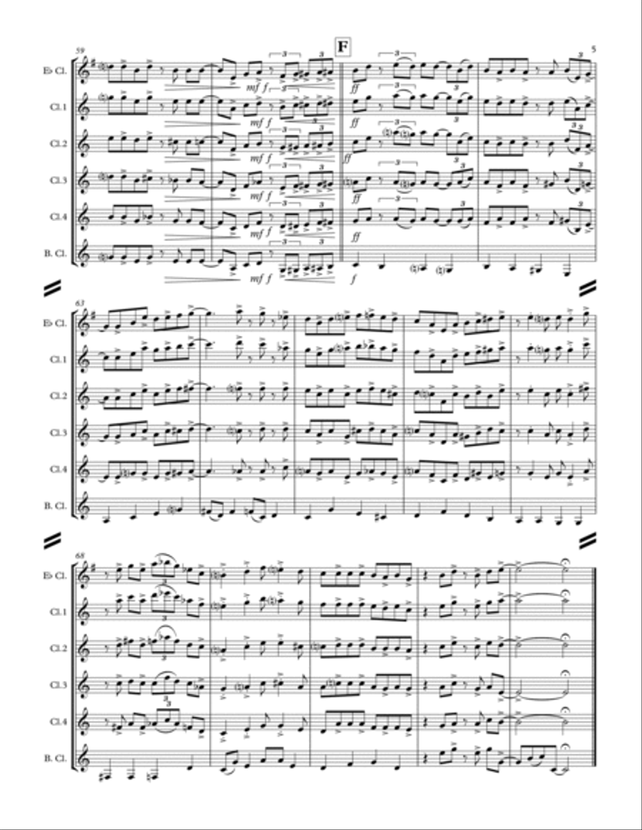 Georgia On My Mind Woodwind Quintet scores gallery preview page 6