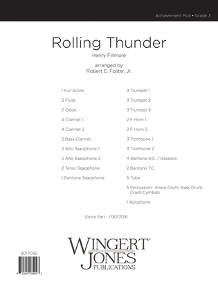 Rolling Thunder - Full Score