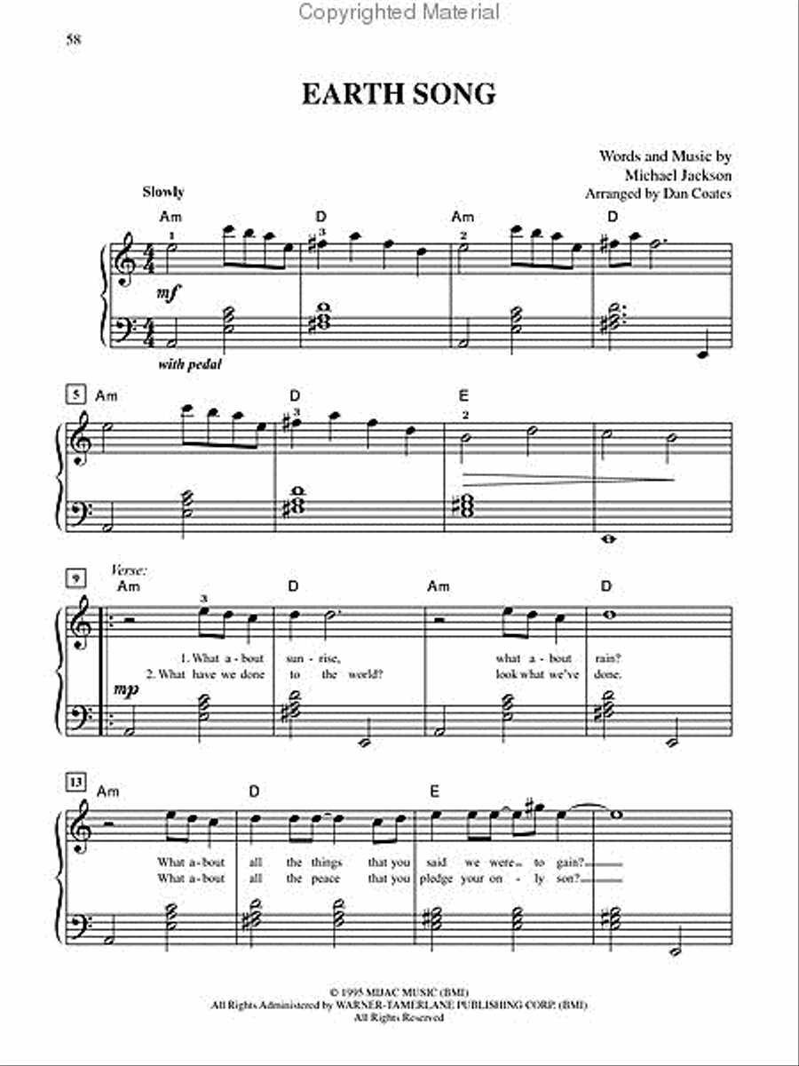 Michael Jackson's This Is It Easy Piano scores gallery preview page 3