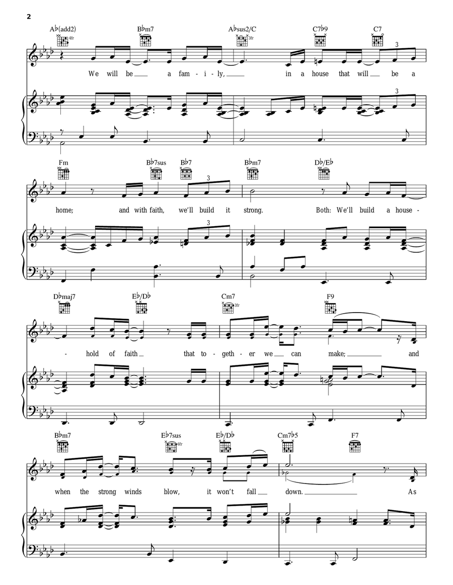 Household Of Faith Piano, Vocal, Guitar scores gallery preview page 2