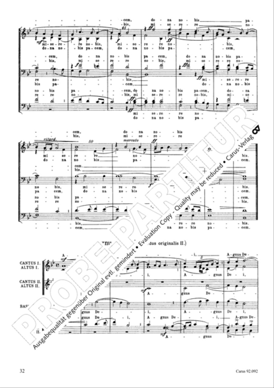 Missa Papae Marcelli Choir scores gallery preview page 29