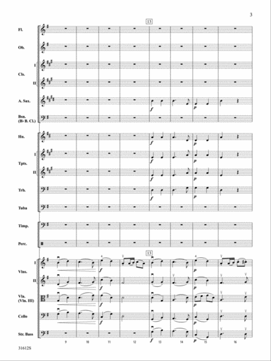 Pastoral Symphony (First Movement) Full Orchestra scores gallery preview page 3