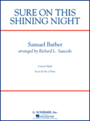 Book cover for Sure On This Shining Night - Full Score