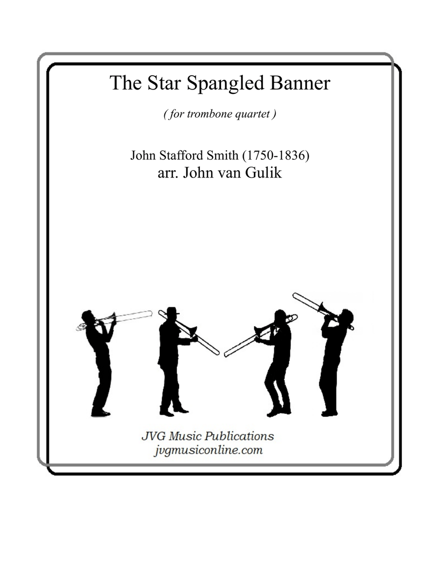 The Star Spangled Banner - trombone quartet Brass Quartet scores gallery preview page 1