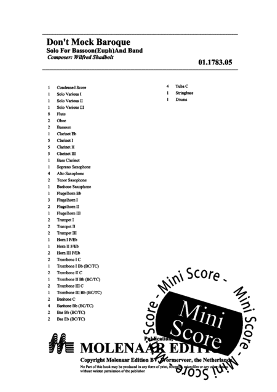 Don't Mock Baroque Concert Band scores gallery preview page 4