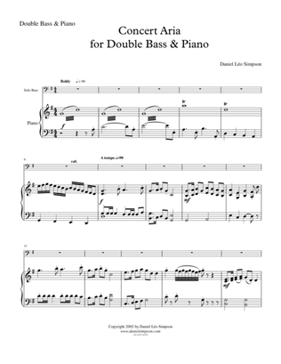 Concert Aria for Double Bass & Piano