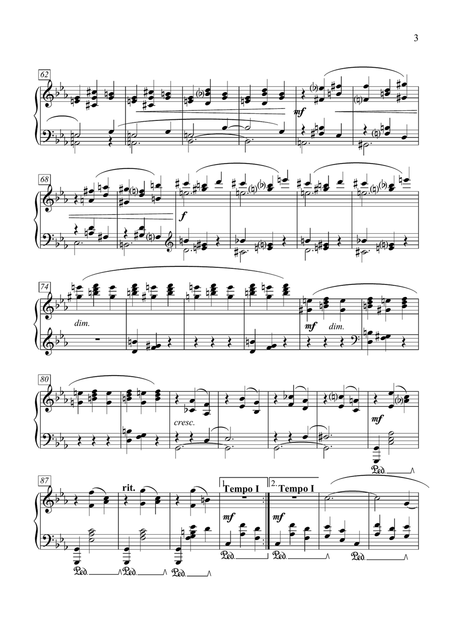 Nocturne 12 Nocturne 12 Piano Solo scores gallery preview page 3