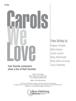 Book cover for Carols We Love (Digital Delivery)