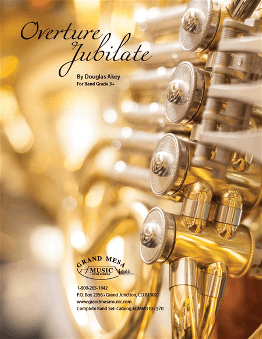 Overture Jubilate Concert Band scores gallery preview page 1
