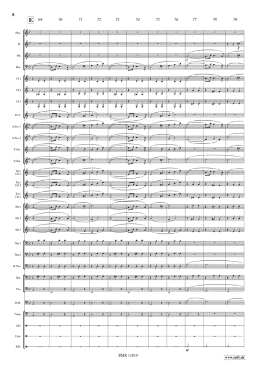 Waltz from Masquerade Concert Band scores gallery preview page 9