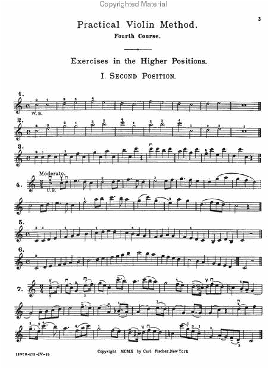Practical Violin Method - Book IV Violin scores gallery preview page 2