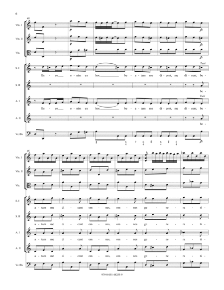 Magnificat in A Minor - Score