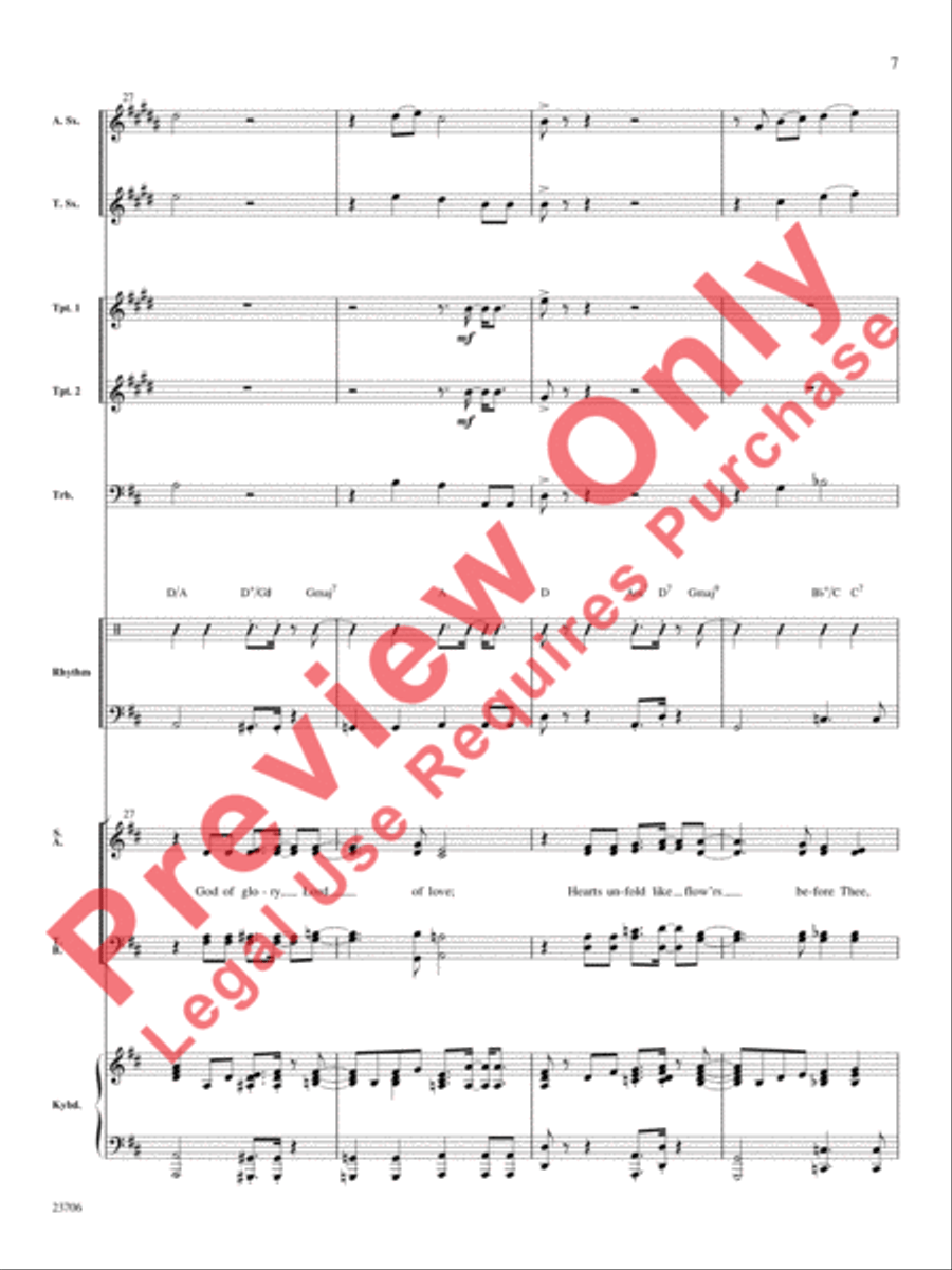 Joyful, Joyful, We Adore Thee Choir scores gallery preview page 8